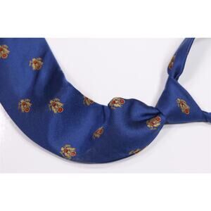 Ben Silver Blue USA Seal Crest Eagle Military Army Silk Twill Necktie Tie